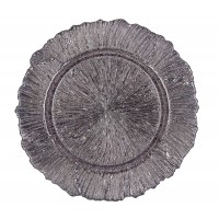Тарелка подстановочная "Эмель" серебряного цвета